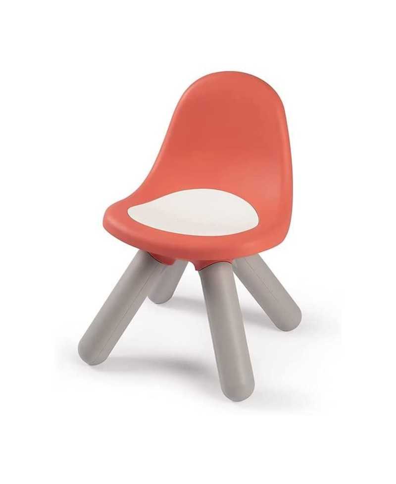 Smoby - Kid Chaise - Mobilier pour Enfant - Dès 18 Mois - Intérieur et Extérieur - Rouge Brique