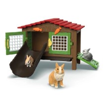 Coffret Clapier a Lapins, SCHLEICH 42728 Farm World, Des 4 ans