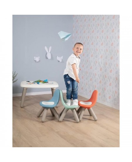 Smoby - Kid Chaise - Mobilier pour Enfant - Dès 18 Mois - Intérieur et Extérieur - Rouge Brique