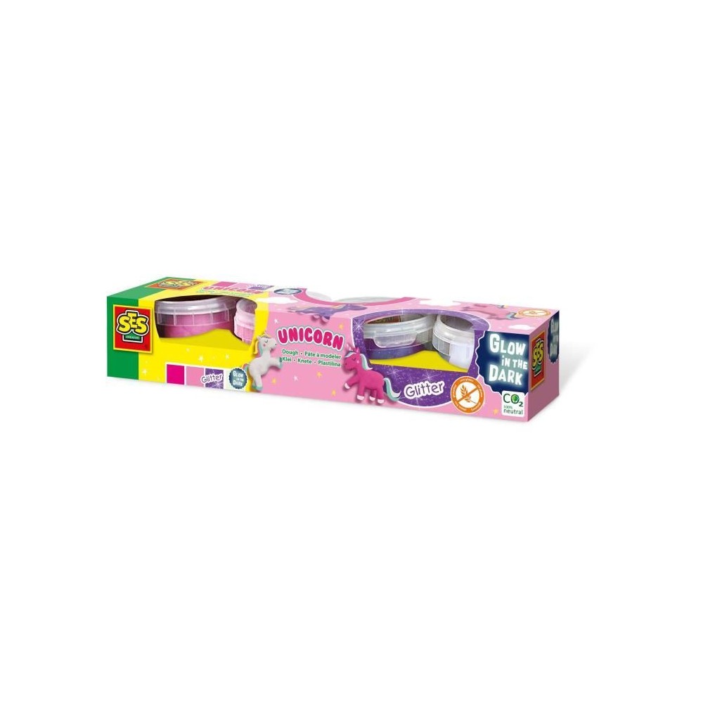 Pâte a modeler licorne 4x90 g - SES CREATIVE - Spécialement conçue