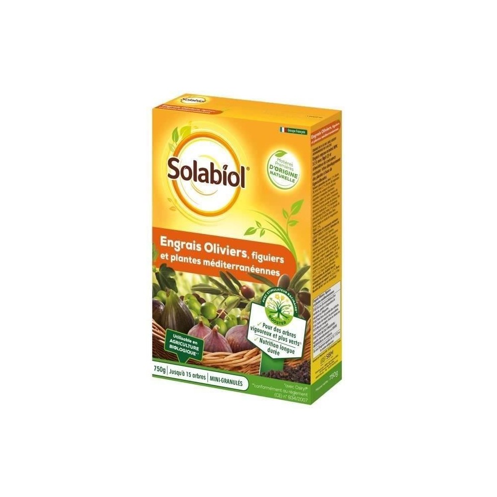 Solabiol SOLIVY750 Engrais Oliviers Et Figuiers 750 G, Utilisable en A