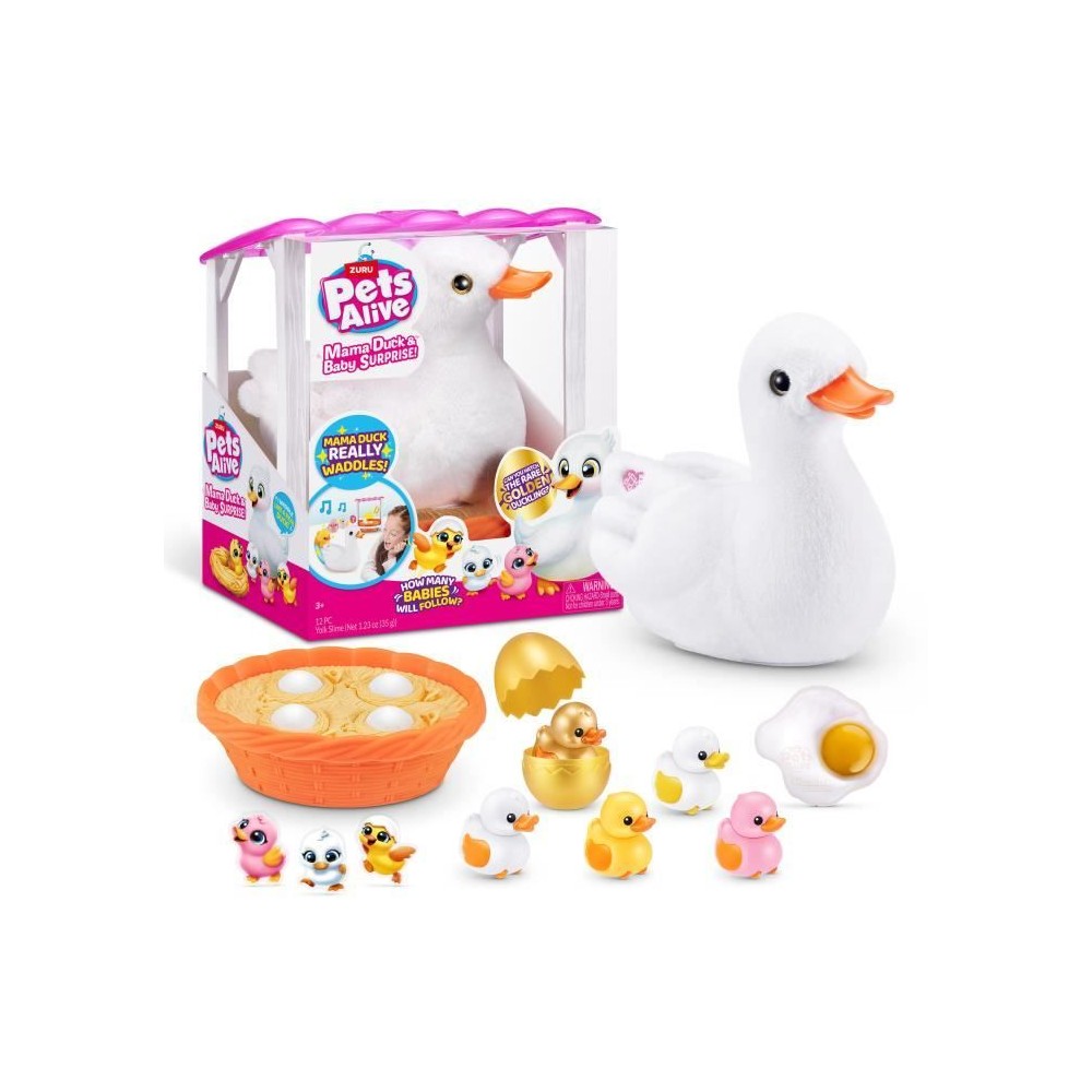 Jouet Interactif - ZURU - Mama Duck - Canetons interactifs suivant leu