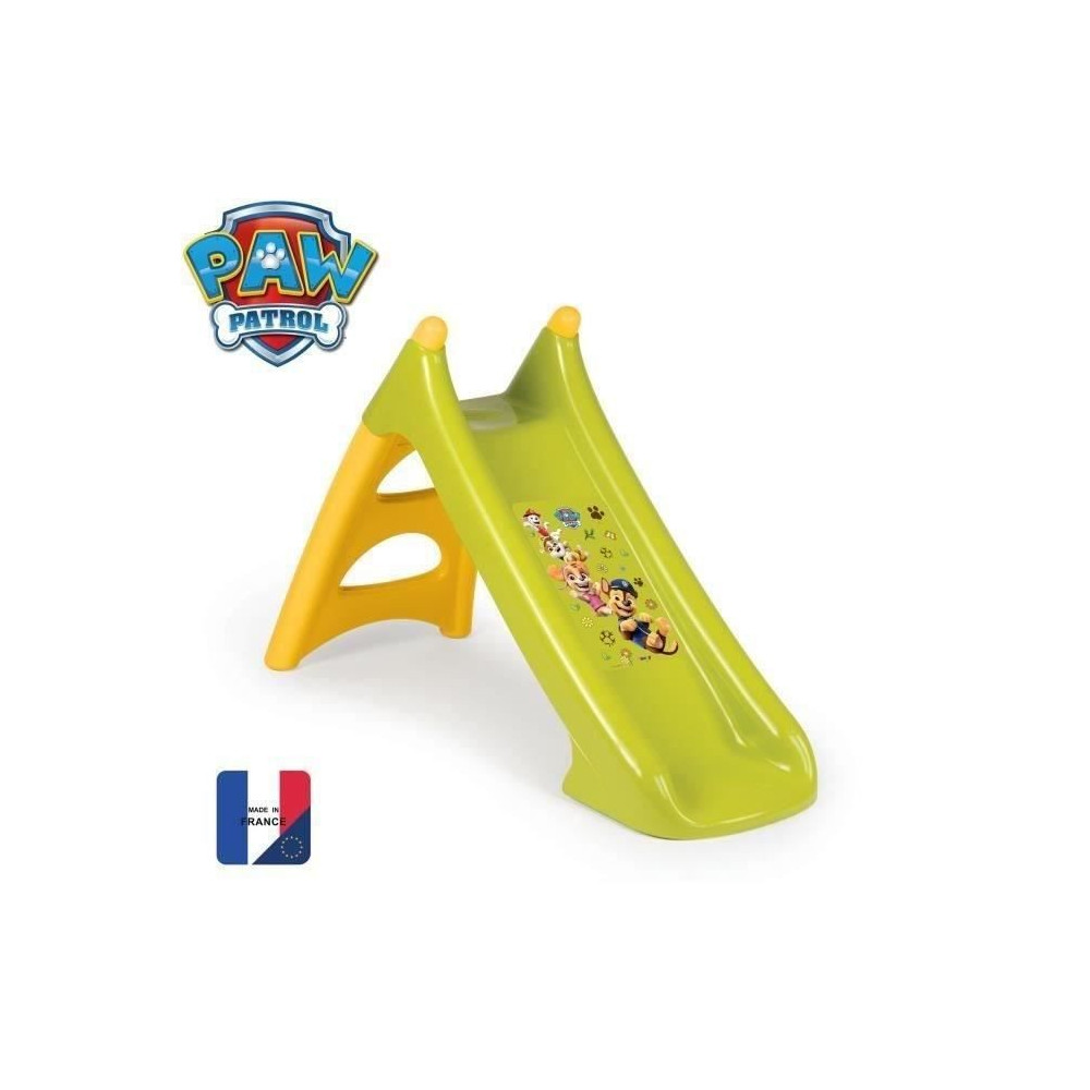 Smoby - Toboggan XS Pat' Patrouille - Glisse 90cm - H 75cm - Fabriqué