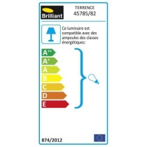 Potelet extérieur TERRENCE H90cm - BRILLIANT - Acier - 1 ampoule E27