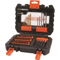 Coffret Perçage Vissage BLACK+DECKER - A7232-XJ - 50 Accessoires - Fo