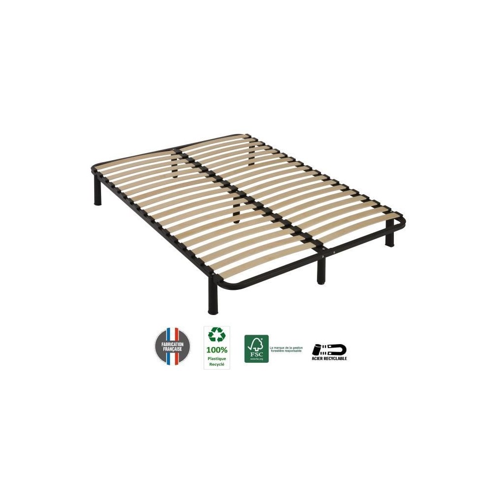 Sommier 140 x 190cm - 7 pieds - kit - SEDAC Conforkit