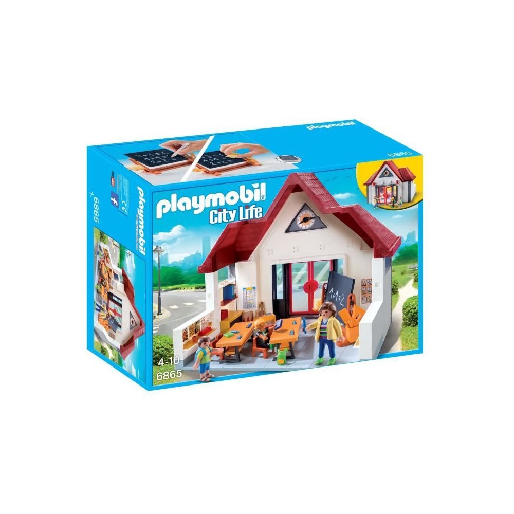 PLAYMOBIL 6865 Ecole avec salle de classe, L'école, Mixte, Des 4 ans