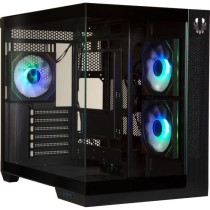 Boîtier PC - BITFENIX - Triton - Cube - ATX - Noir - Verre trempé -