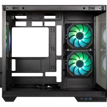 Boîtier PC - BITFENIX - Triton - Cube - ATX - Noir - Verre trempé -