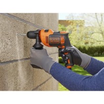 Perceuse a percussion filaire - BLACK+DECKER - BEH710-QS - 710W - Poig