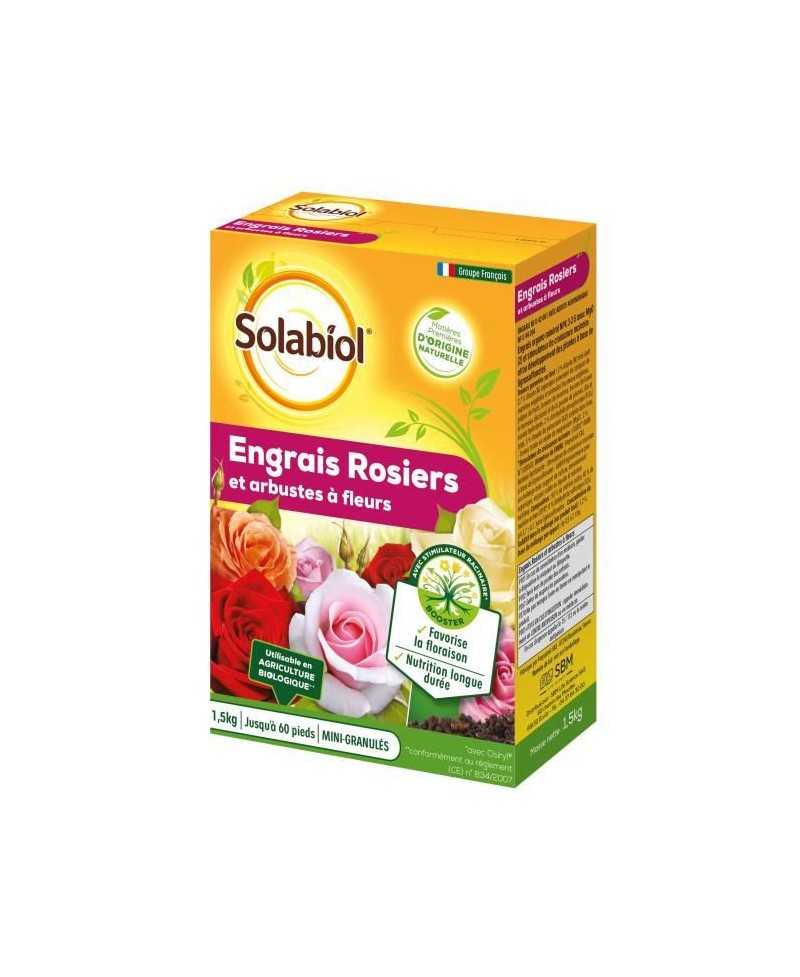 SOLABIOL SOROSY15 Engrais Rosiers Et Arbustes A Fleurs - 1,5 Kg