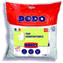 DODO - Lot de 2 Oreillers - Confortable - 60 x 60 cm - 100% Polyester