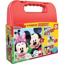 4 puzzles progressifs - EDUCA - Malette Puzzles Progressifs Mickey (12