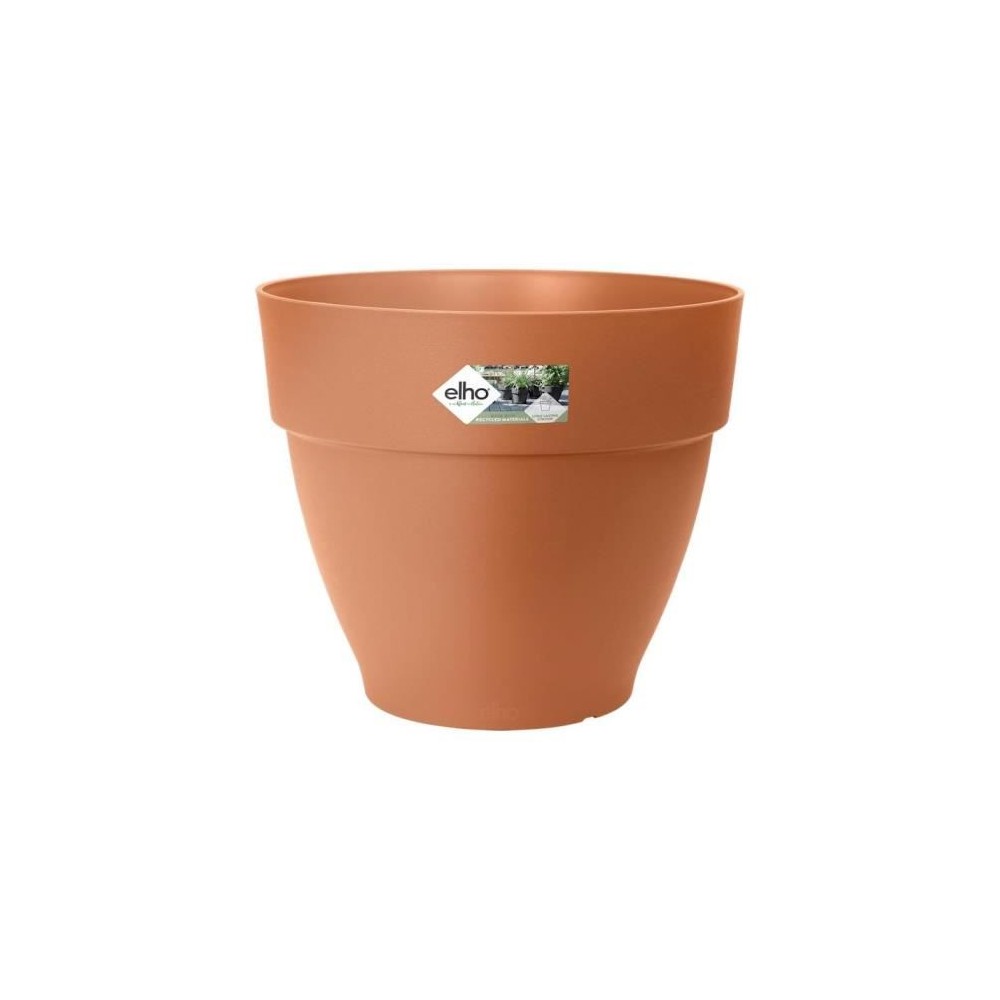 ELHO Vibia Campana Pot de fleurs Rond 65 - Marron - Ø 65 x H 56 cm -