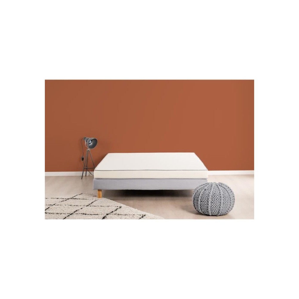 Matelas mousse 140 x 190 cm - DEKO DREAM Huopa - Mousse - Confort ferm