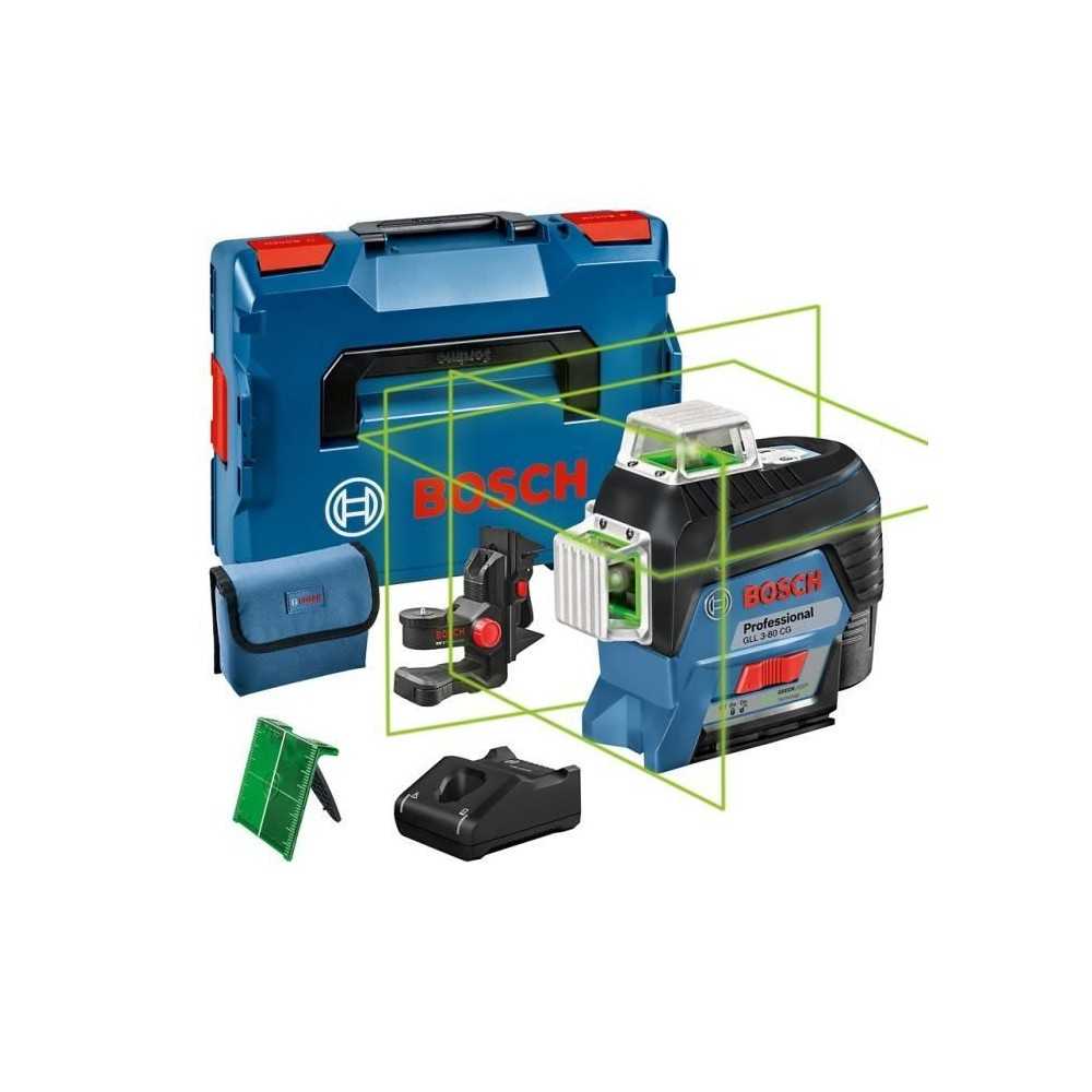 Laser ligne 12V GLL 3-80 CG vert + batterie GBA 2Ah + chargeur GAL 123