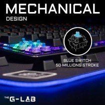 Clavier Gamer - The G-Lab - KEYZ CARBON E - Mécanique (Switch Bleu) -