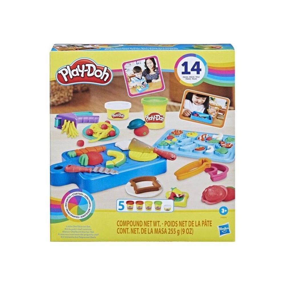 PLAY-DOH Kit du petit chef cuisinier, pâte a modeler, 14 accessoires