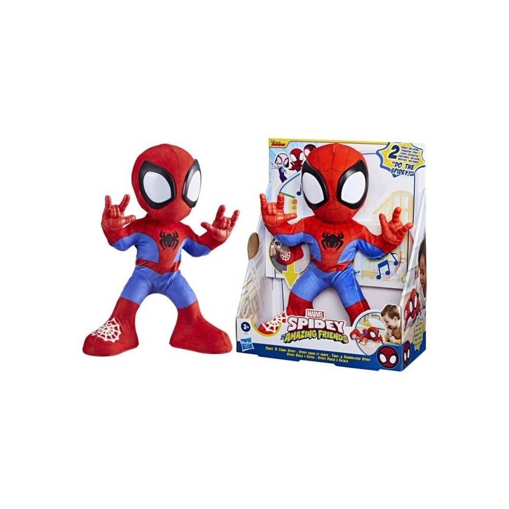 Spidey danse et rampe, peluche interactive avec musique et sons, jouet