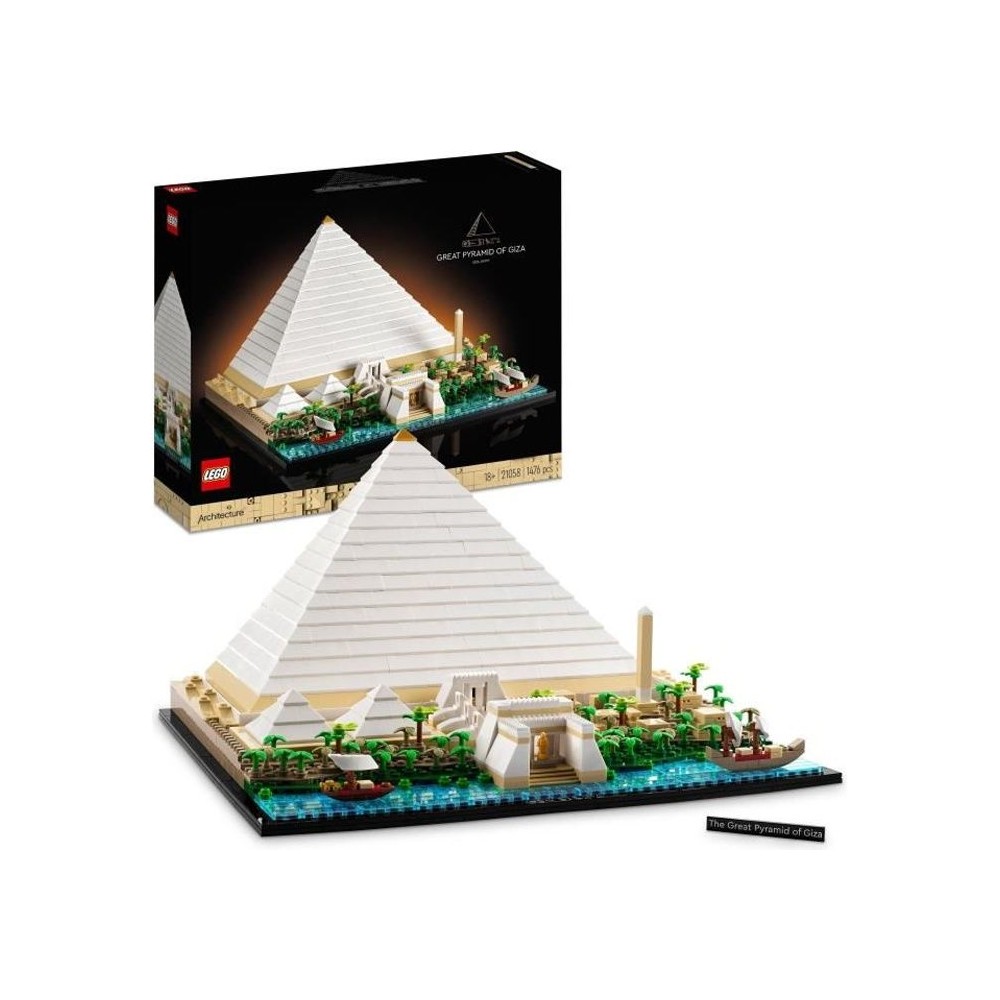 LEGO 21058 Architecture La Grande Pyramide de Gizeh, Loisir Créatif M