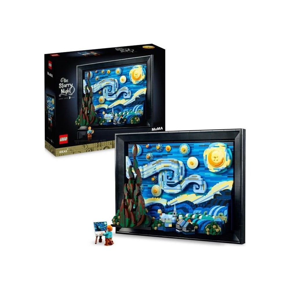 LEGO Ideas 21333 Vincent Van Gogh - La Nuit Étoilée, Reproduction de