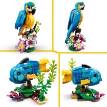 LEGO Creator 3-en-1 31136 Le Perroquet Exotique, Figurines Animaux de