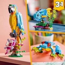 LEGO Creator 3-en-1 31136 Le Perroquet Exotique, Figurines Animaux de