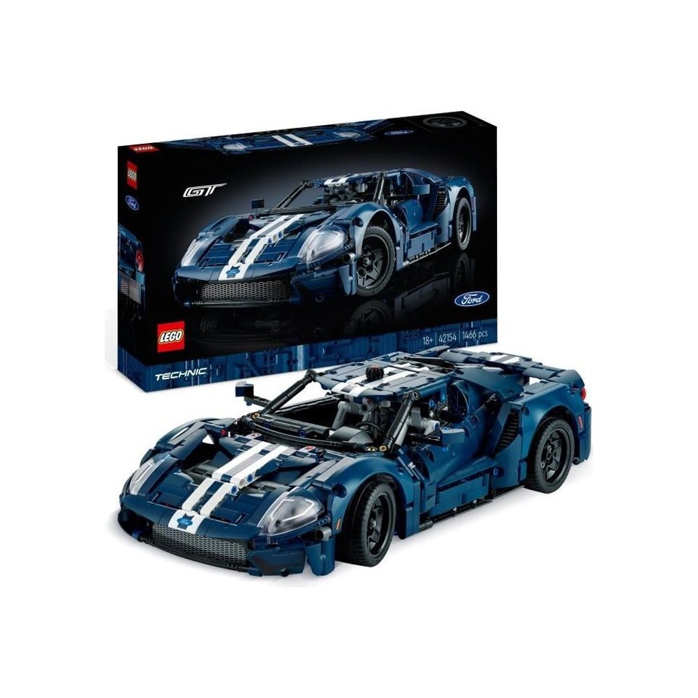 LEGO Technic 42154 Ford GT 2022, Maquette de Voiture pour Adultes, Éc