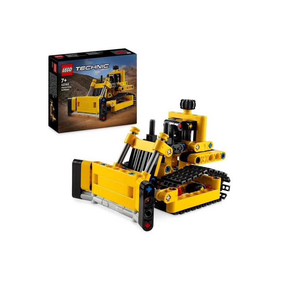 LEGO 42163 Technic Le Bulldozer, Jouet de Construction pour Enfants, V