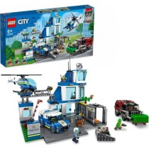 LEGO City 60316 Le Commissariat de Police, Jouet Hélicoptere, Voiture