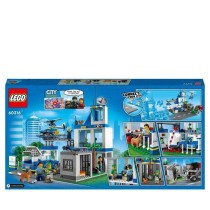 LEGO City 60316 Le Commissariat de Police, Jouet Hélicoptere, Voiture