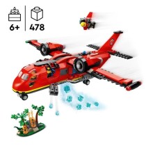 LEGO 60413 City L'Avion de Sauvetage des Pompiers, Jouet avec 3 Minifi