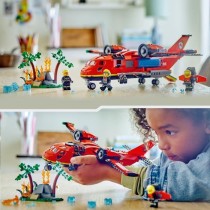 LEGO 60413 City L'Avion de Sauvetage des Pompiers, Jouet avec 3 Minifi