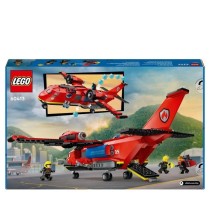 LEGO 60413 City L'Avion de Sauvetage des Pompiers, Jouet avec 3 Minifi