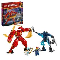 LEGO 71808 NINJAGO Le Robot Élémentaire du Feu de Kai, Jouet Ninja a