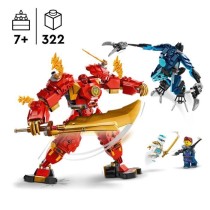 LEGO 71808 NINJAGO Le Robot Élémentaire du Feu de Kai, Jouet Ninja a