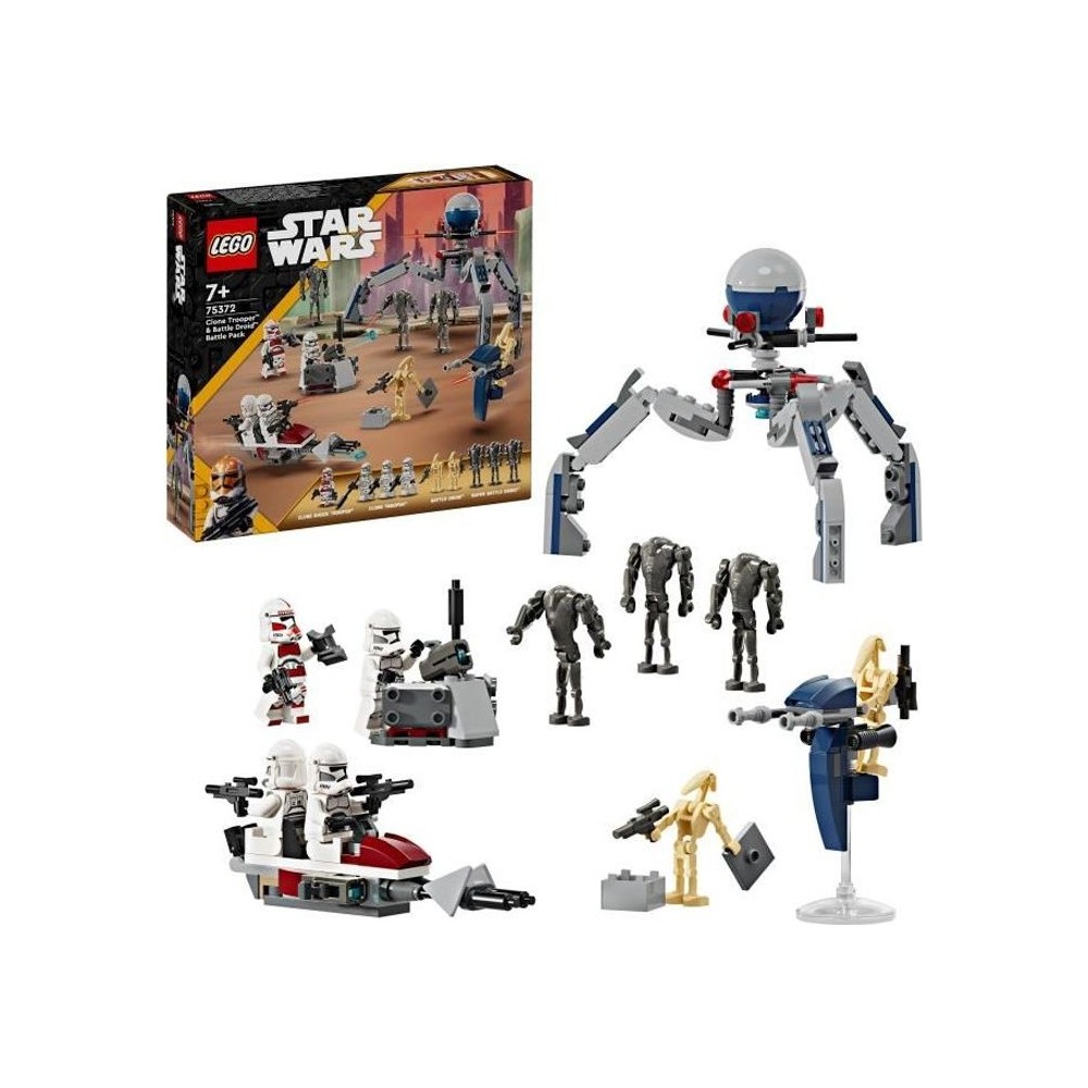 LEGO 75372 Star Wars Pack de Combat des Clone Troopers et Droides de C