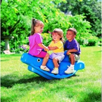 Little Tikes - Baleine Double a Bascule Bleue - Convient pour 1, 2 ou