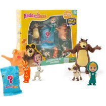 Figurines - MASHA AND THE BEAR - Coffret 7 figurines avec 1 surprise -