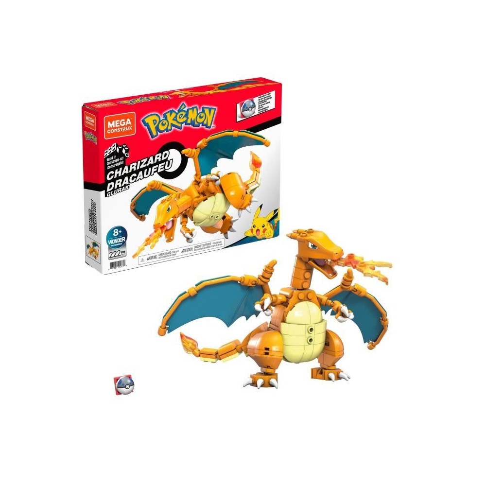 Mega Construx - Pokemon Dacaufeu a construire - Briques de constructio