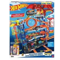 Hot Wheels City-Garage Ultime-Coffret avec 2 voitures incluses HKX48