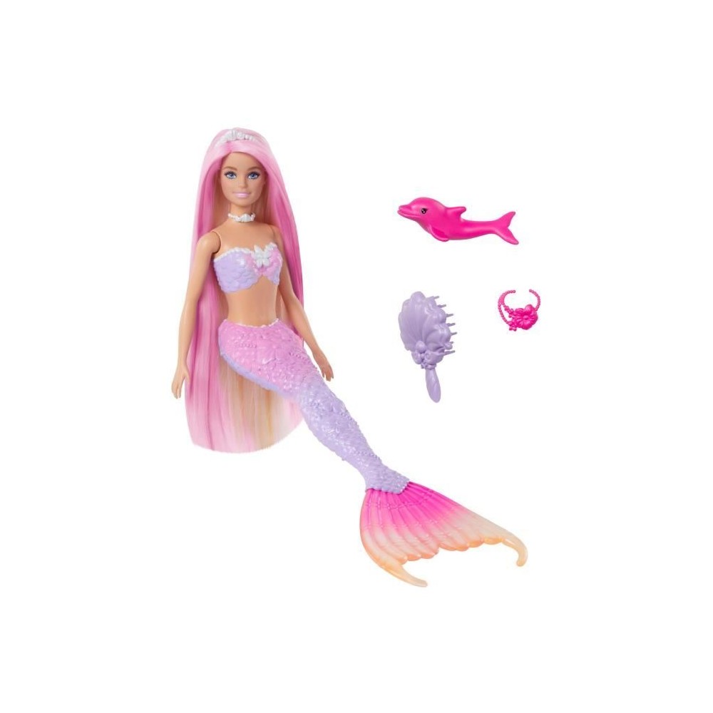 Barbie-Sirene « Malibu »-Poupée avec changement de couleur HRP97