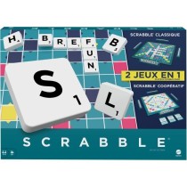 Mattel Games - Scrabble-Jeu de société familial classique avec 2 mo