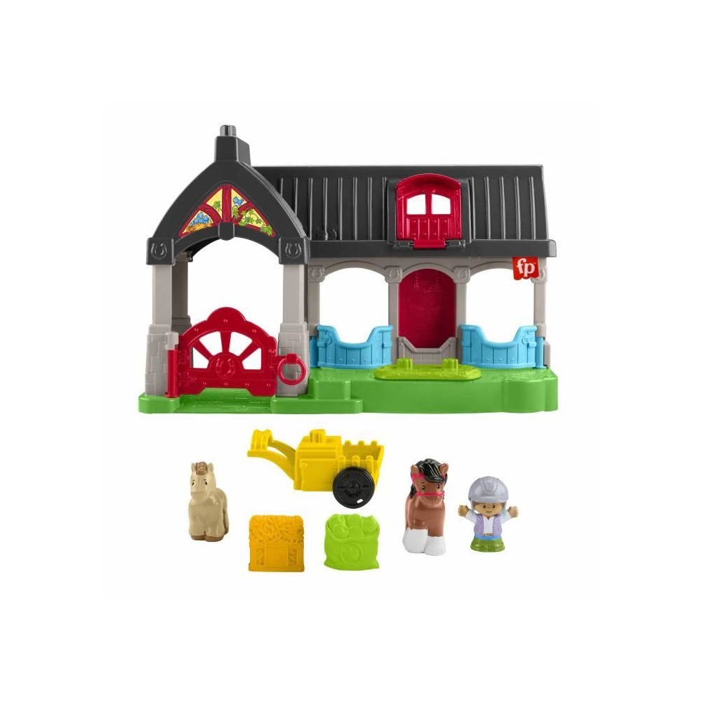 FISHER-PRICE Little People-L'écurie des Joyeux Chevaux avec 6 élém