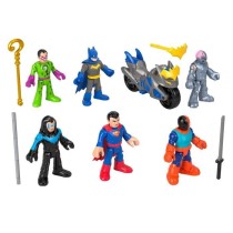 Imaginext-DC Super Friends-Coffret de figurines Deluxe avec 9 ?l?ment