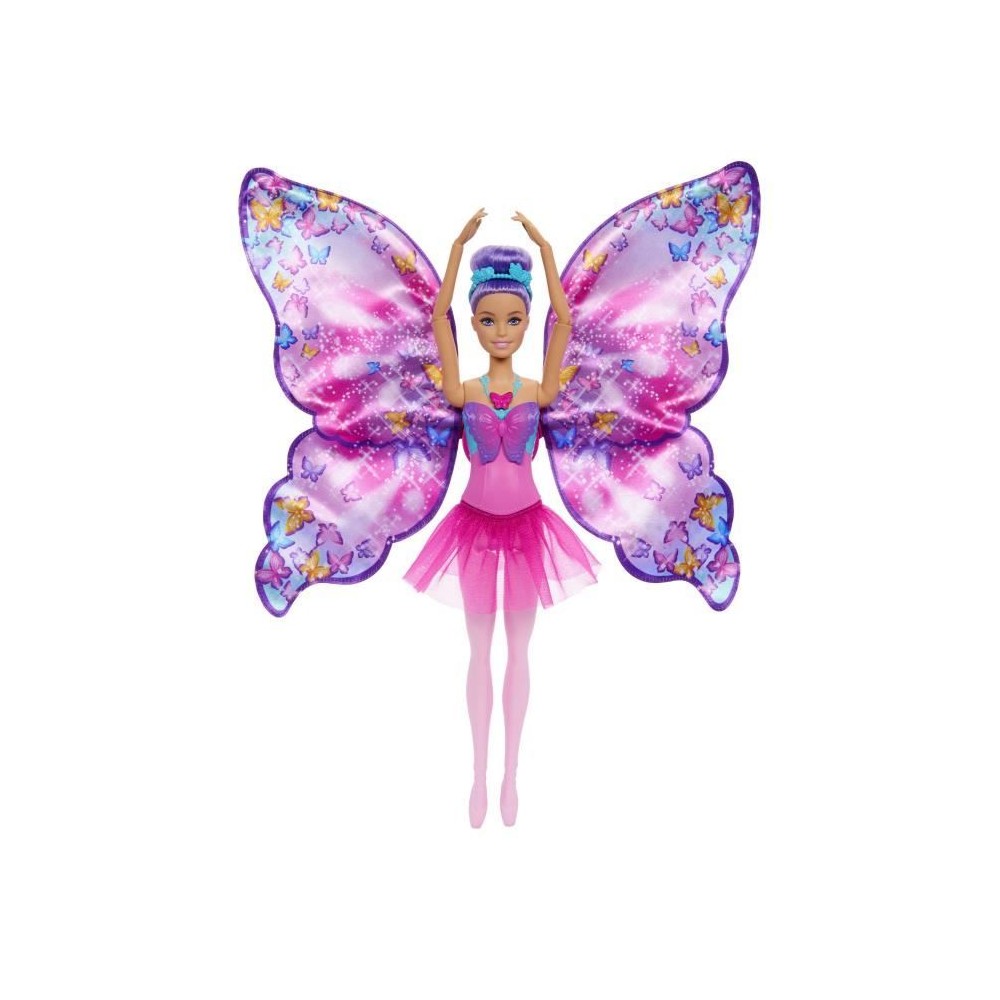 Barbie-De Danseuse a Papillon-Poupée transformation 2 en 1 HXJ10