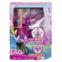 Barbie-De Danseuse a Papillon-Poupée transformation 2 en 1 HXJ10