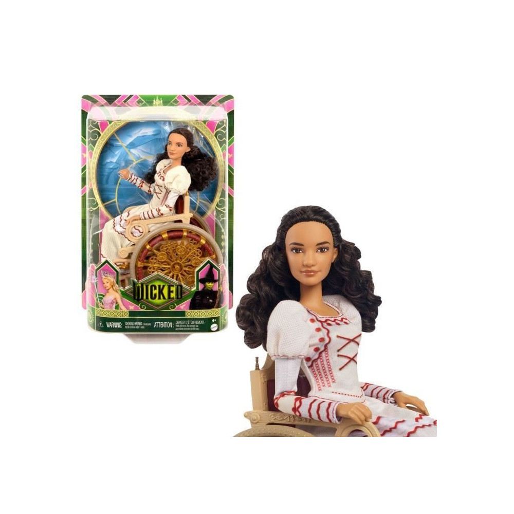 Mattel-Wicked-Poupée Nessarose avec tenue et accessoires - Wicked - H