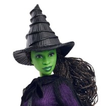 Mattel-Wicked-Poupée Elphaba avec cheveux tressés et multiples poses