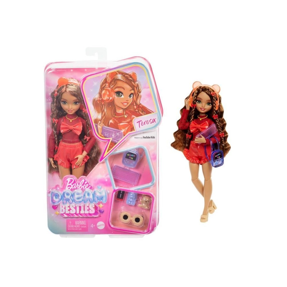 BARBIE équipe de Reve Teresa-Poupée et accessoires - Barbie - HYC23